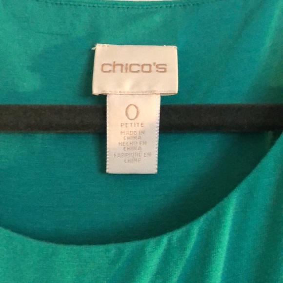 Chicos Long Maxi Dress Green Size 0 Petite - Picture 2 of 7